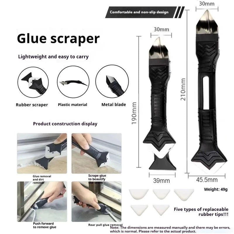 3 in 1 Silicone Caulking Tool Kit for Smooth Seams