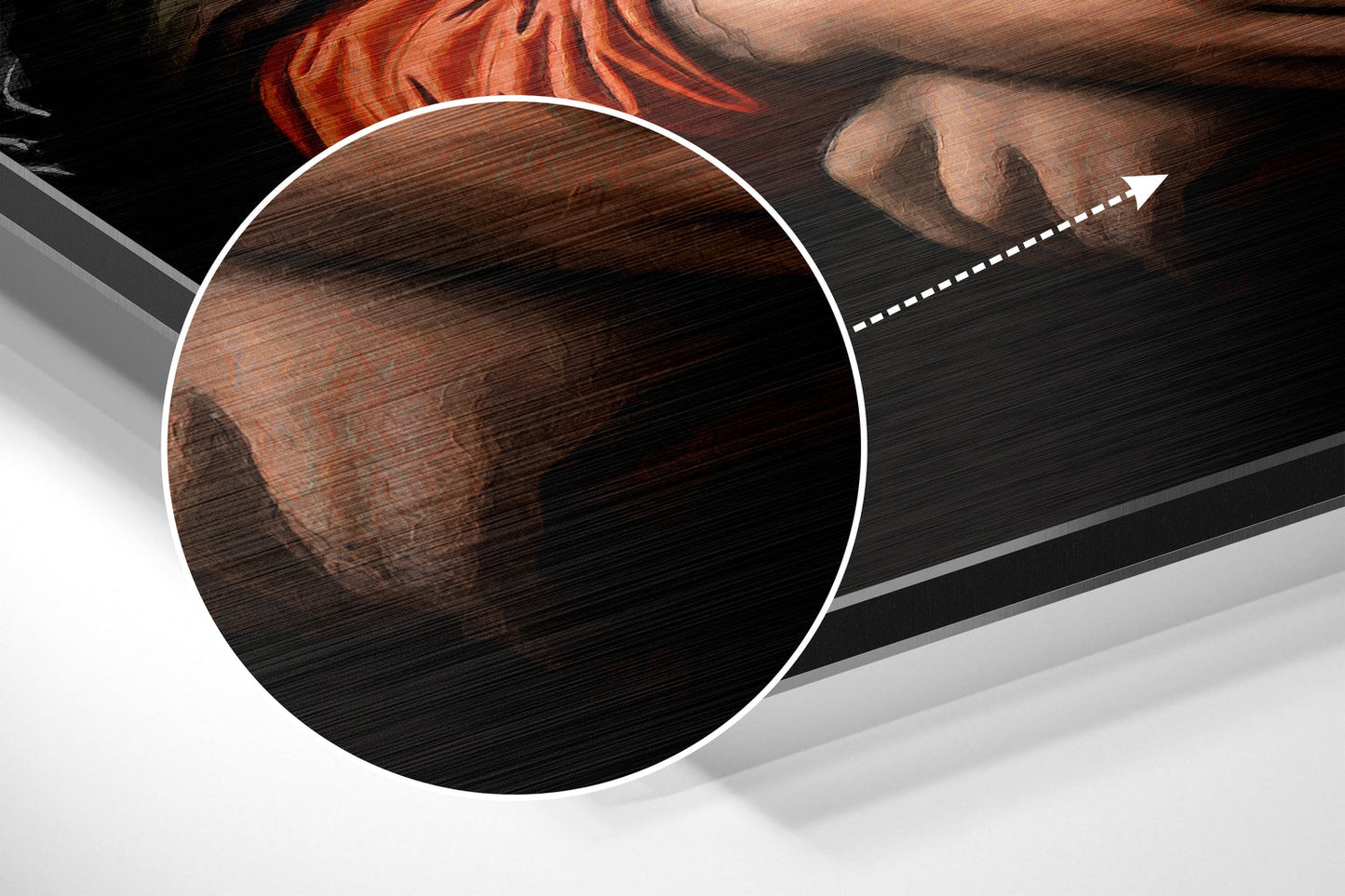 Mona Lisa with a Cat Metal Wall Art