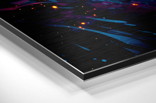 Crystal Shard Color Burst Metal Wall Art