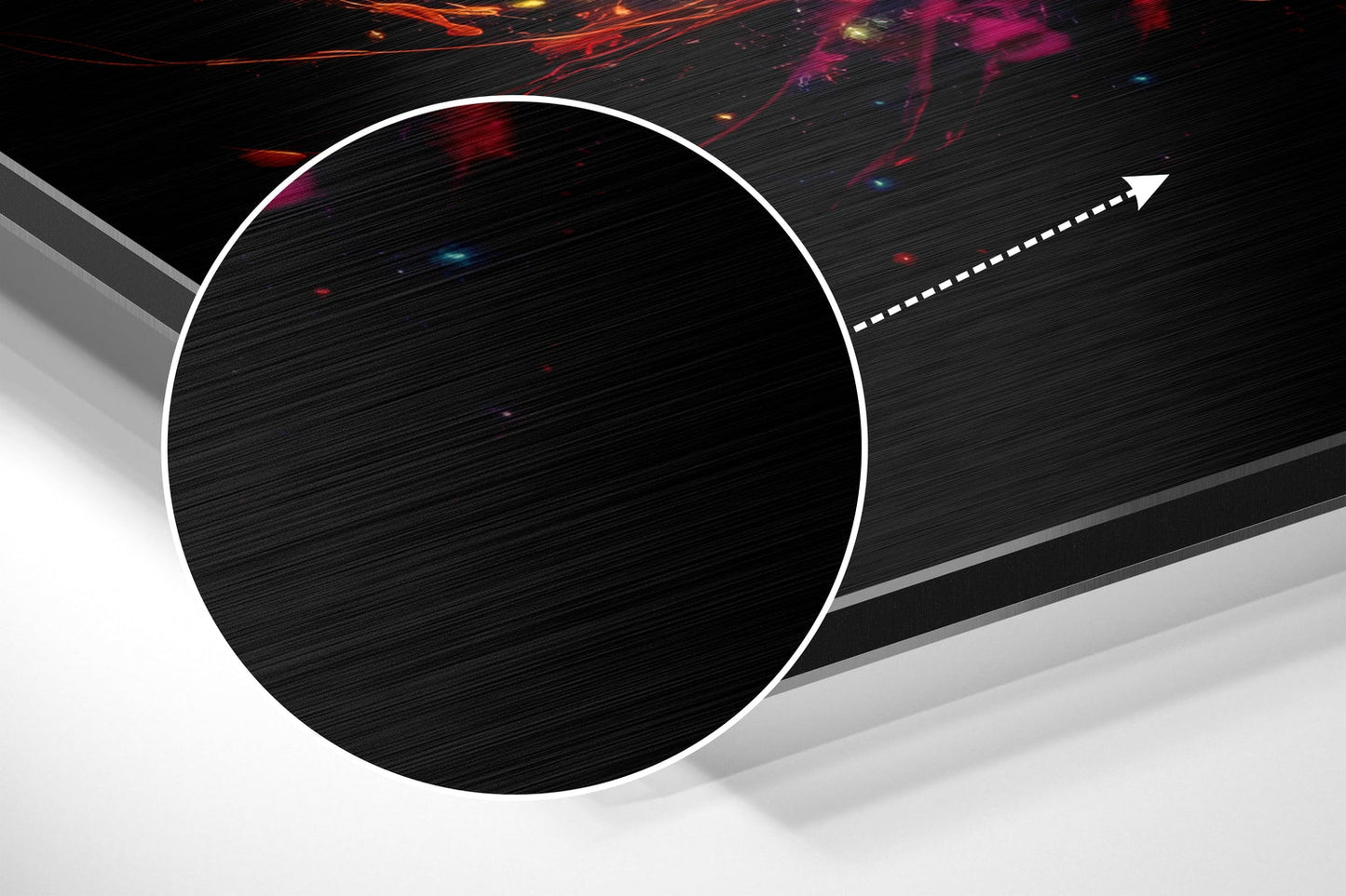 Planets and Paint Splash Metal Wall Art