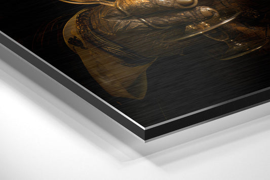 Tiger As A Gentleman Metal Wall Art