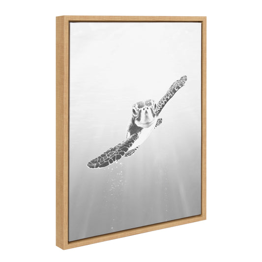 Sea Turtle Framed Canvas Wall Art