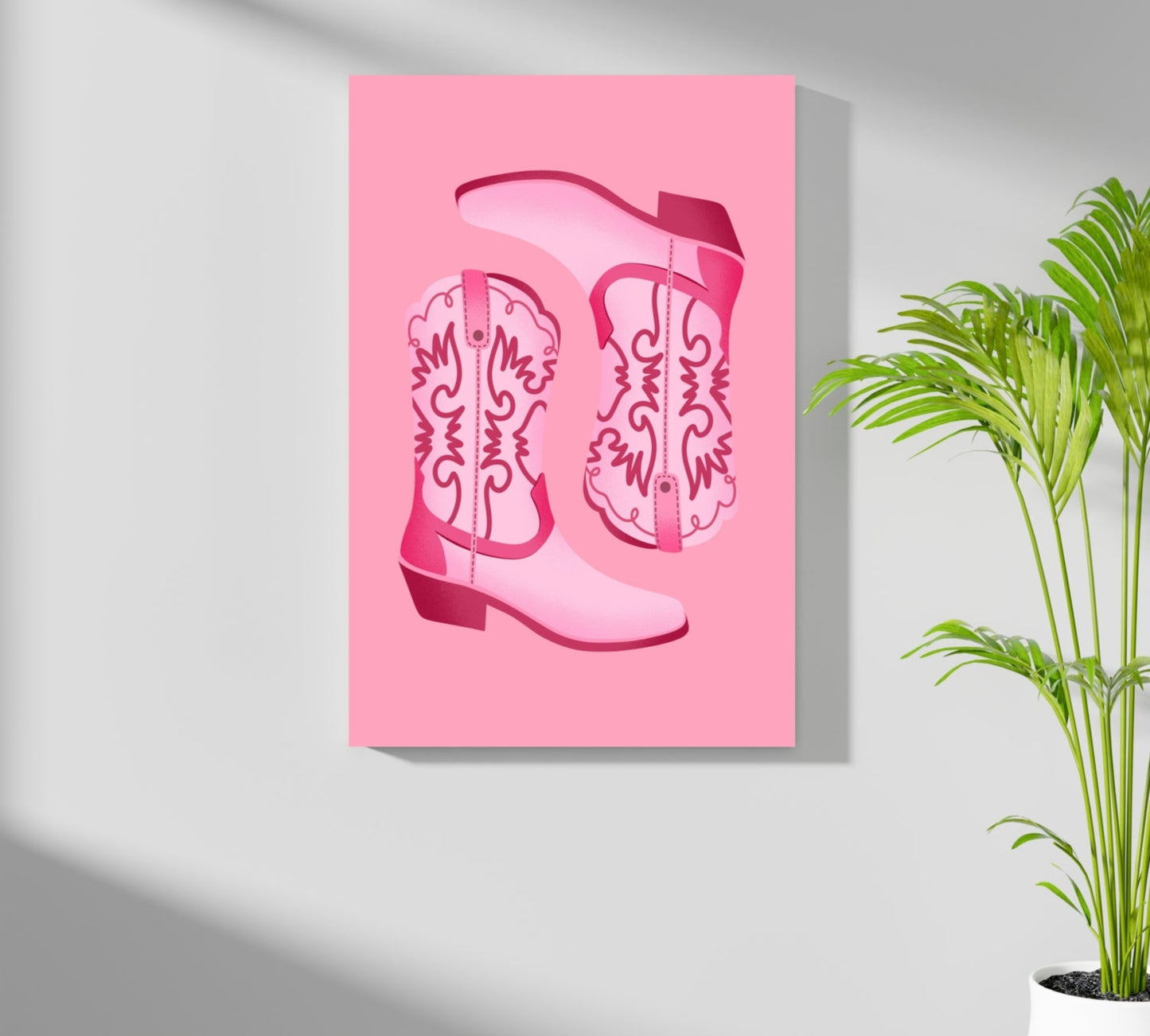 Pinky Boots Metal Wall Art