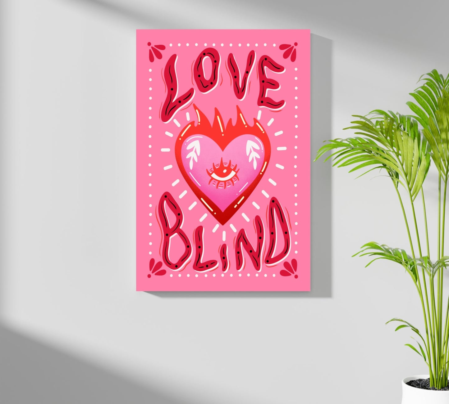 Love Blind Metal Wall Art