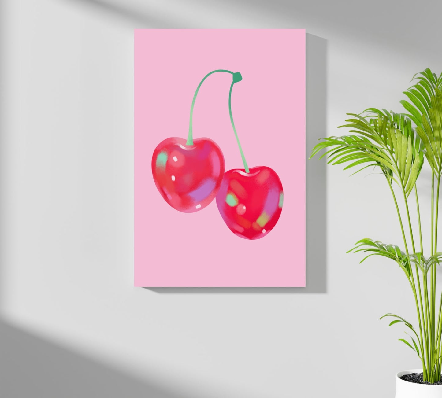 Cherry Metal Wall Art