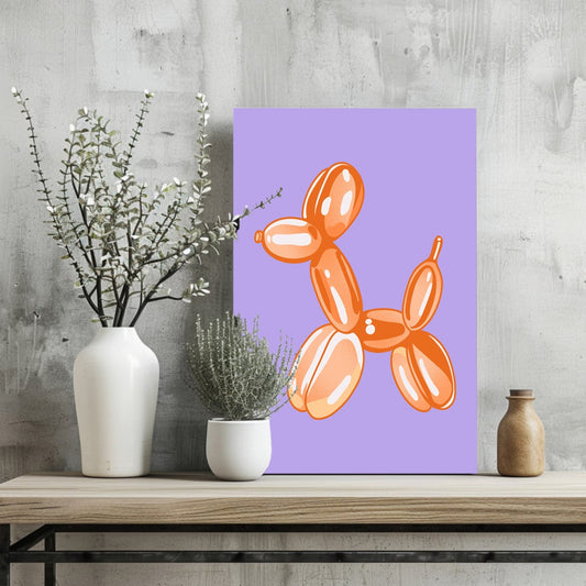 Balloon Dog Aluminum Print Wall Art