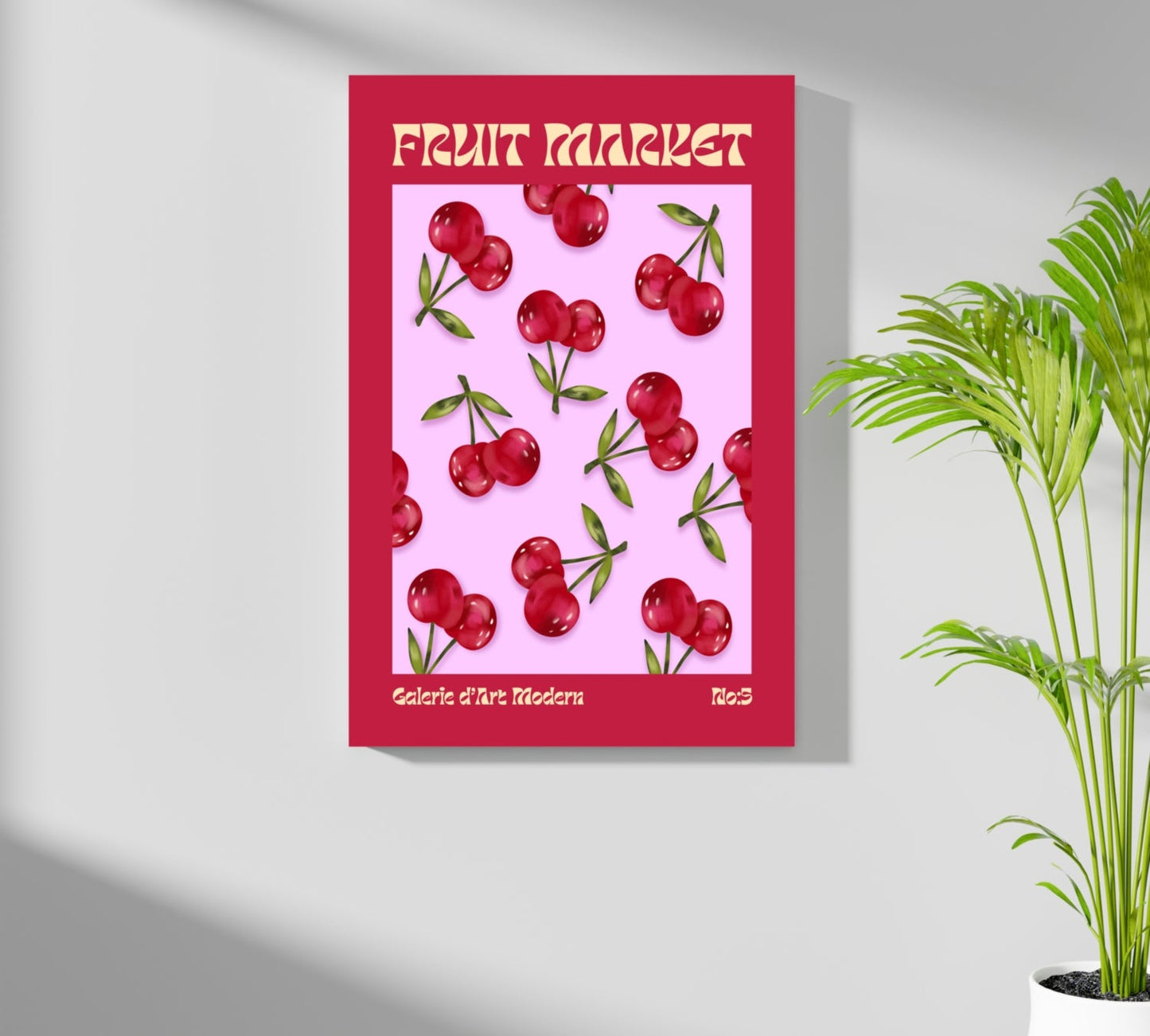 Cherry Metal Wall Art