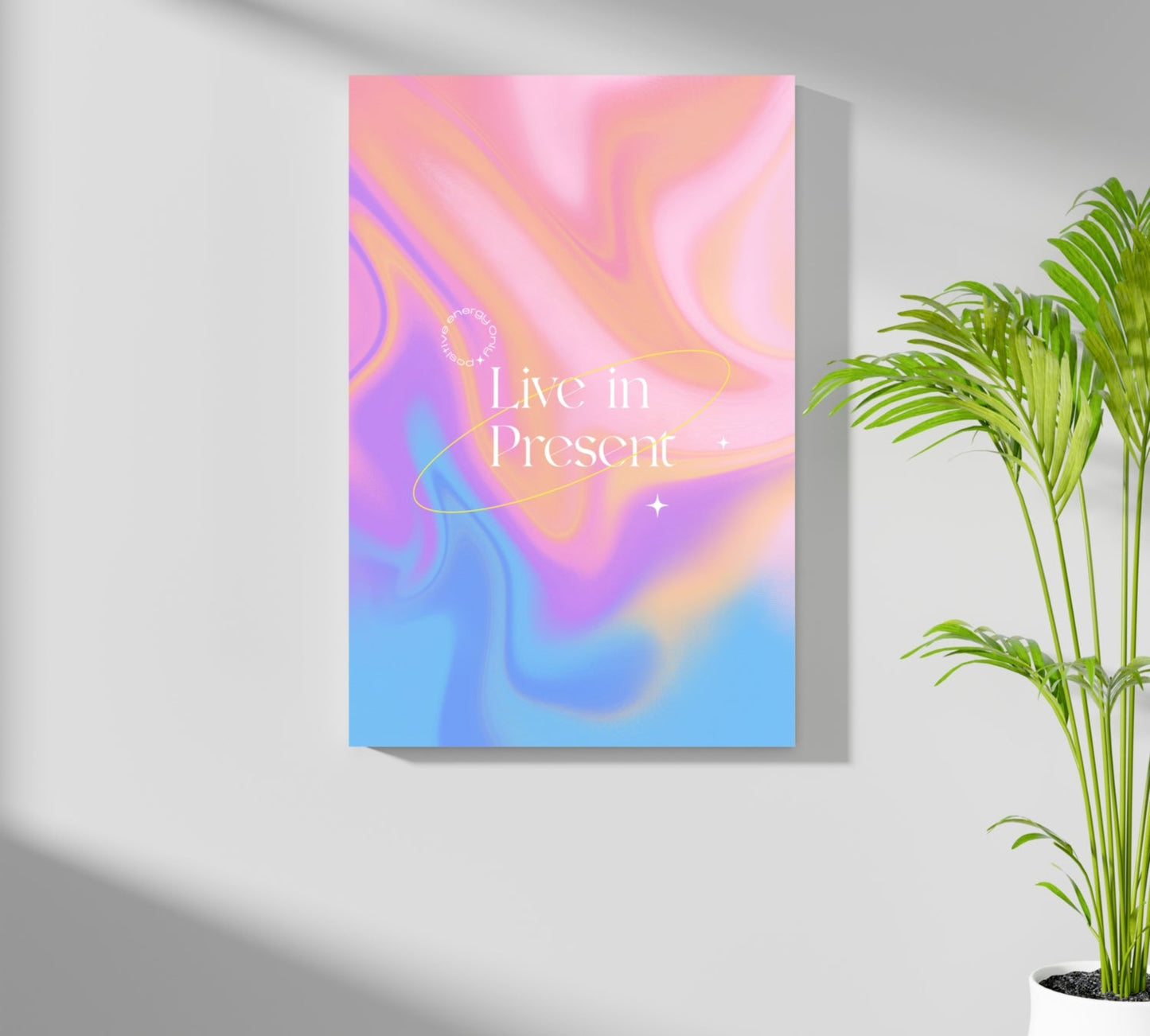 Live In Present Metal Wall Art