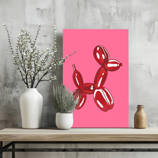Balloon Dog Aluminum Print Wall Art