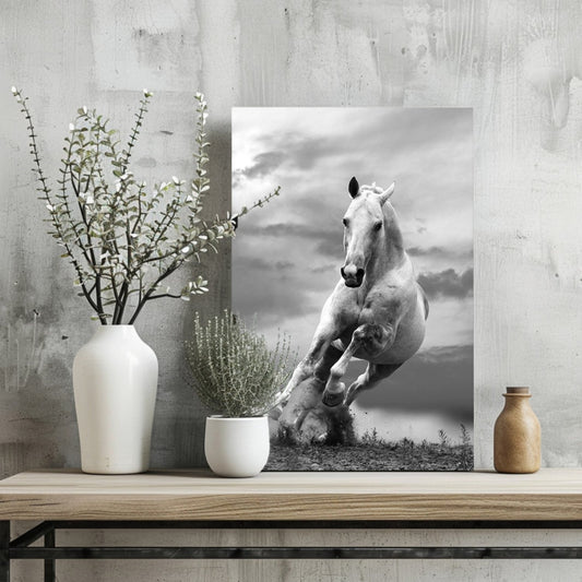 Running Horse Aluminum Print