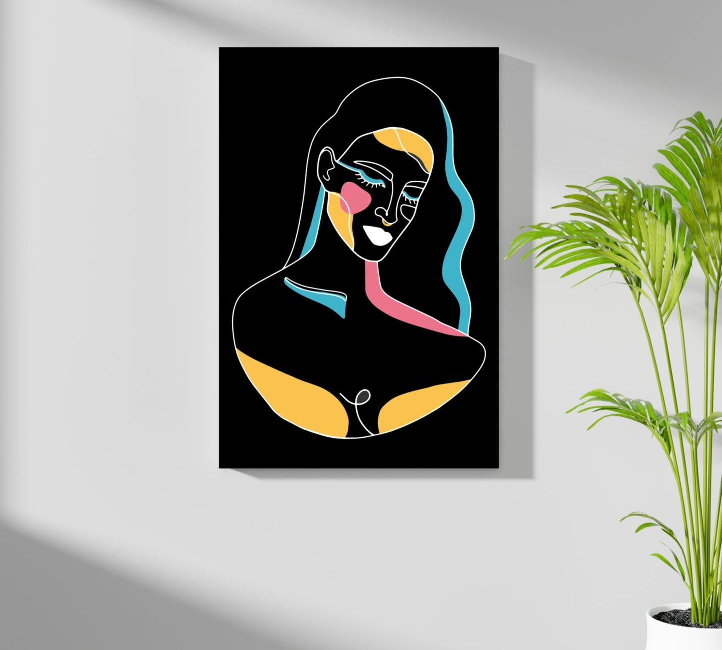 Line Art V1 Metal Wall Art
