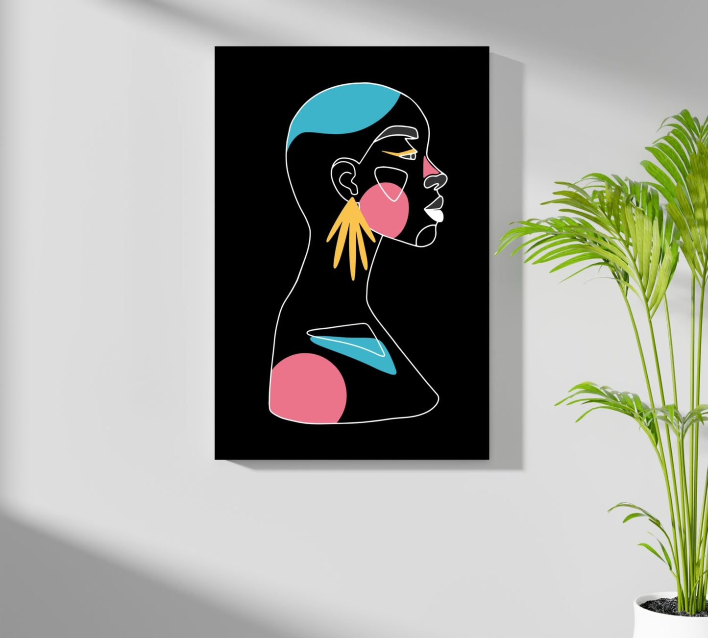 Line Art V4 Metal Wall Art