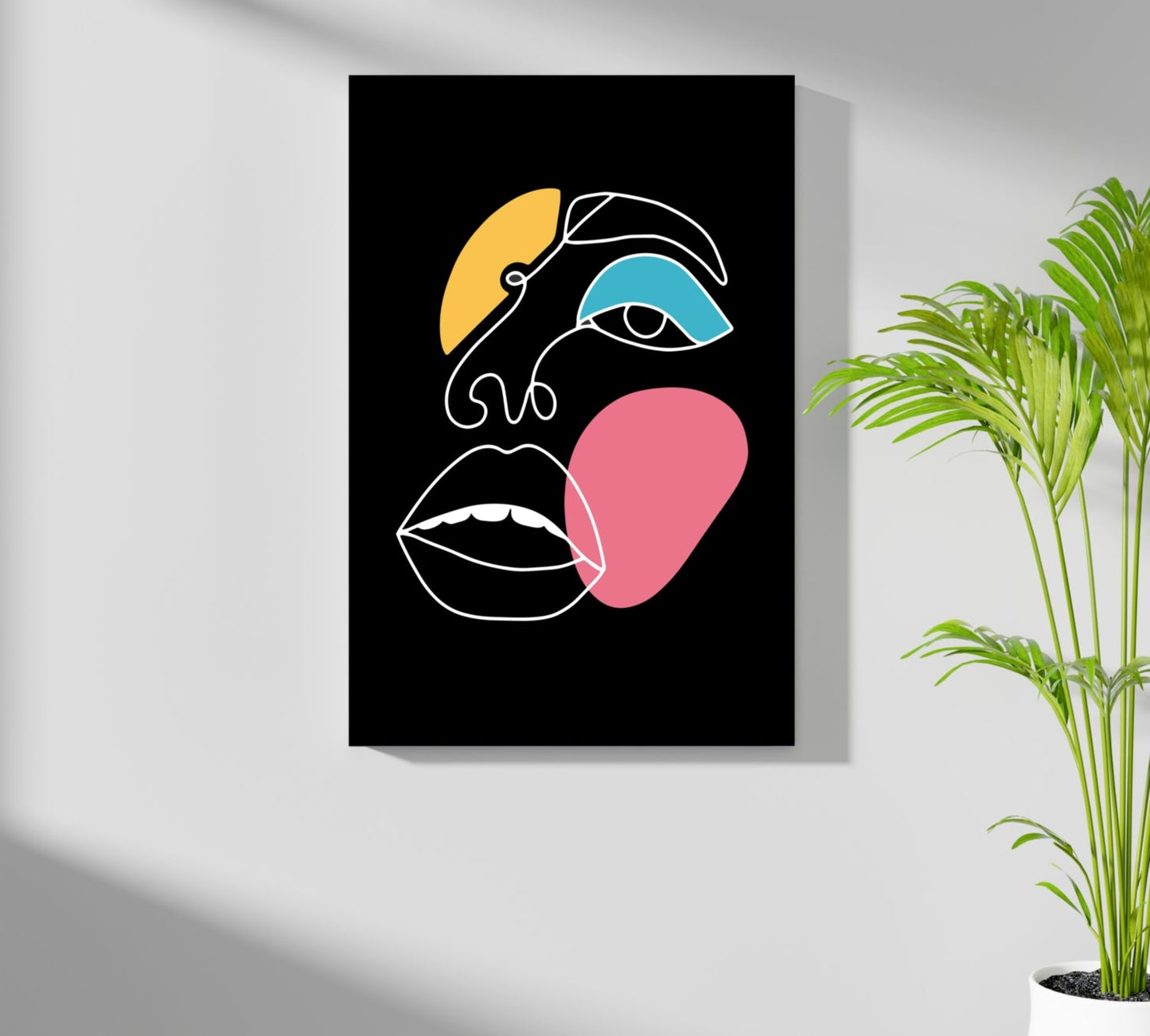 Line Art V16 Metal Wall Art