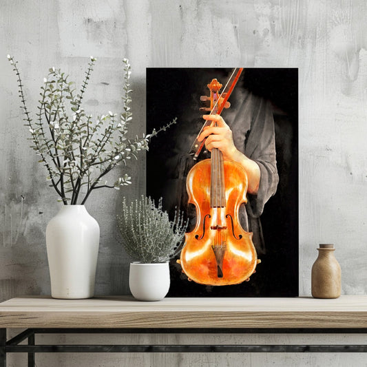 Violin Metal Wall Art