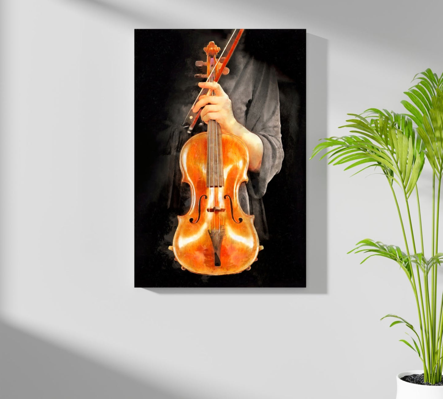 Violin Metal Wall Art