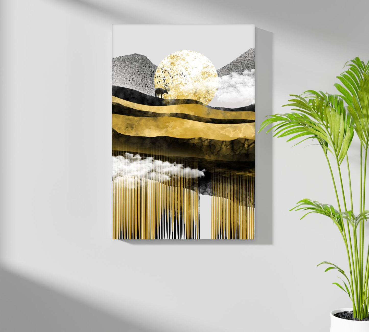 Abstract Valley Metal Wall Art
