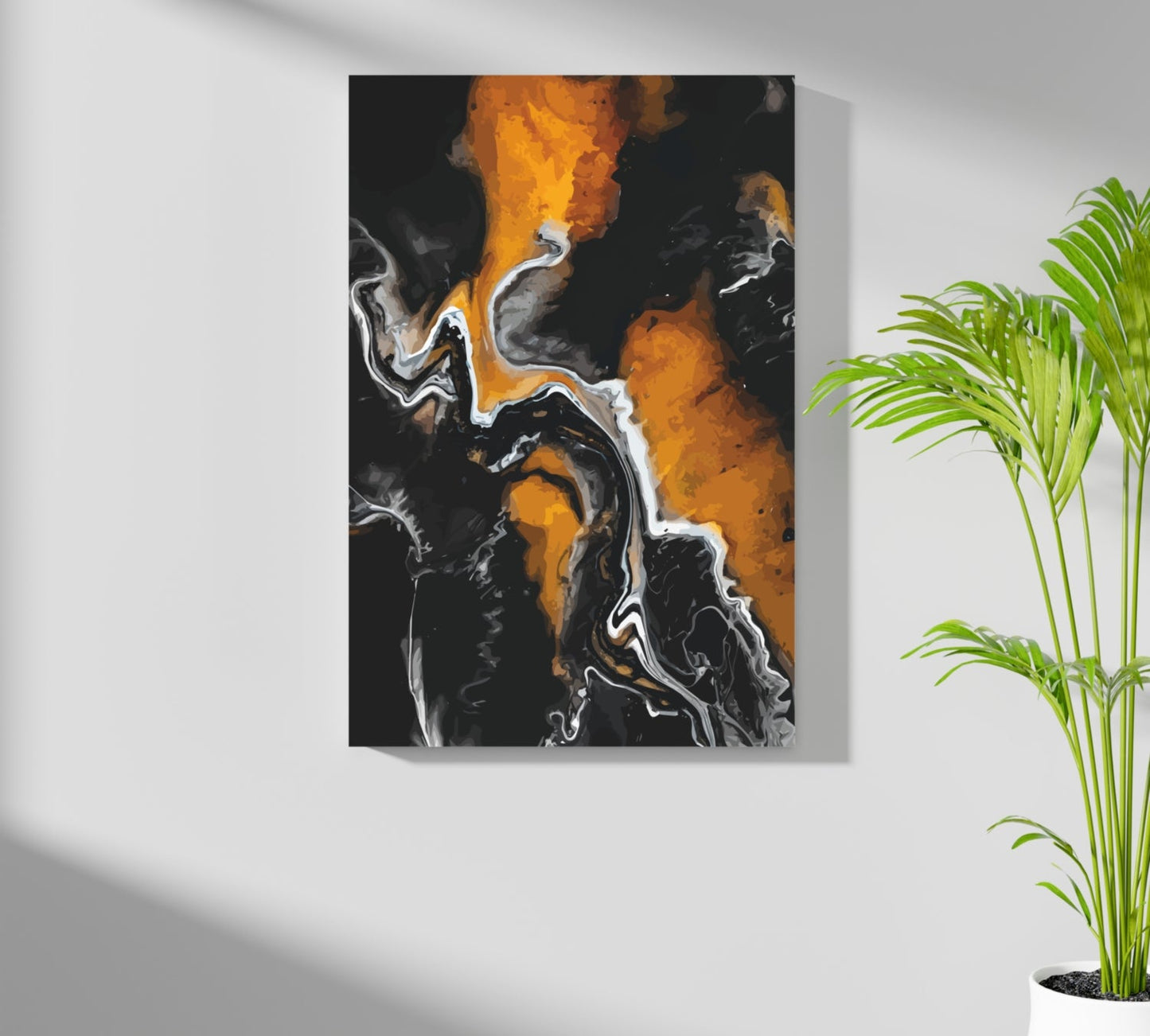 Abstract Marble Pattern Metal Wall Art