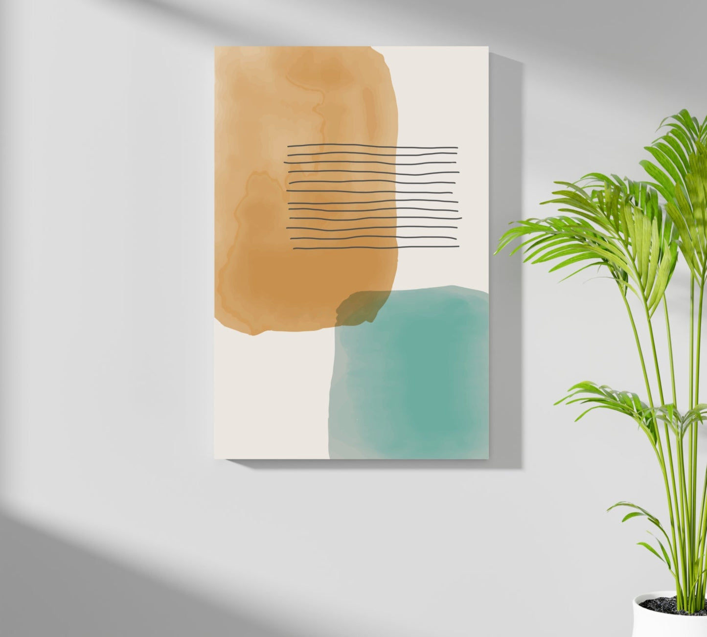Line Art Modern Shape IX Metal Wall Art