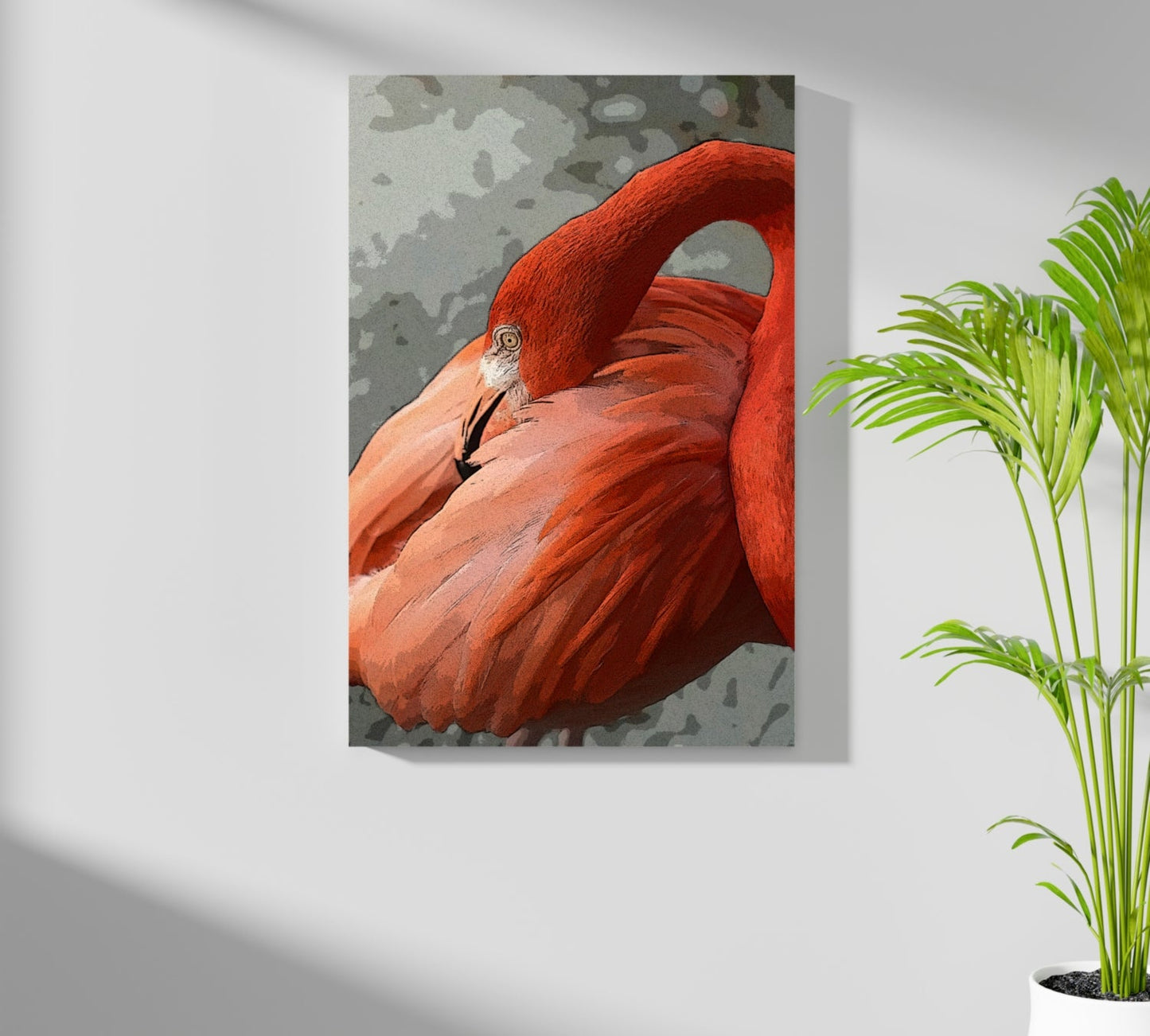 Flamingo Metal Wall Art