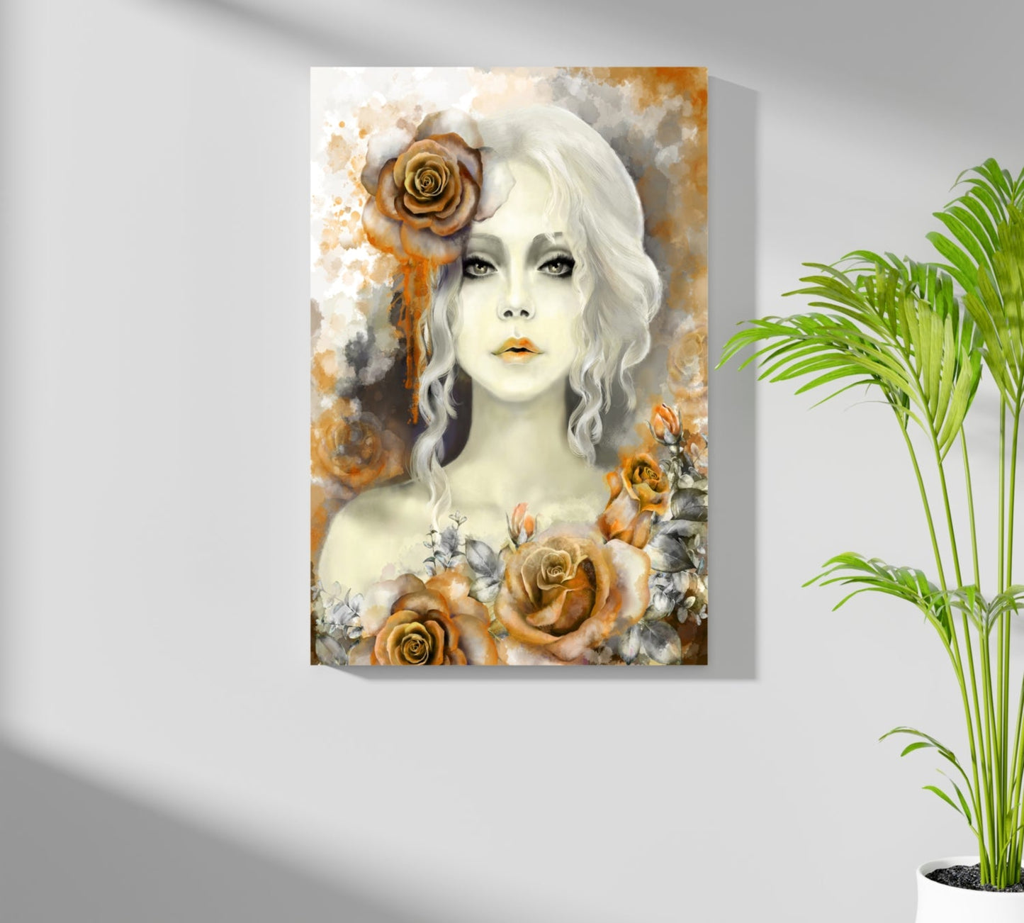 Woman Portrait Aluminum Wall Art