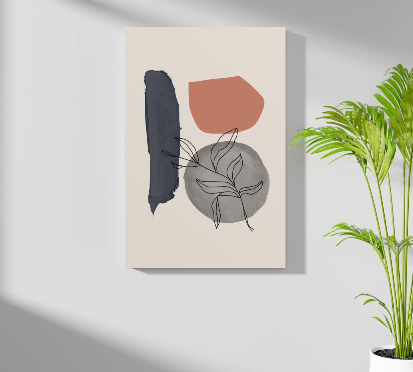 Line Art V17 Metal Wall Art