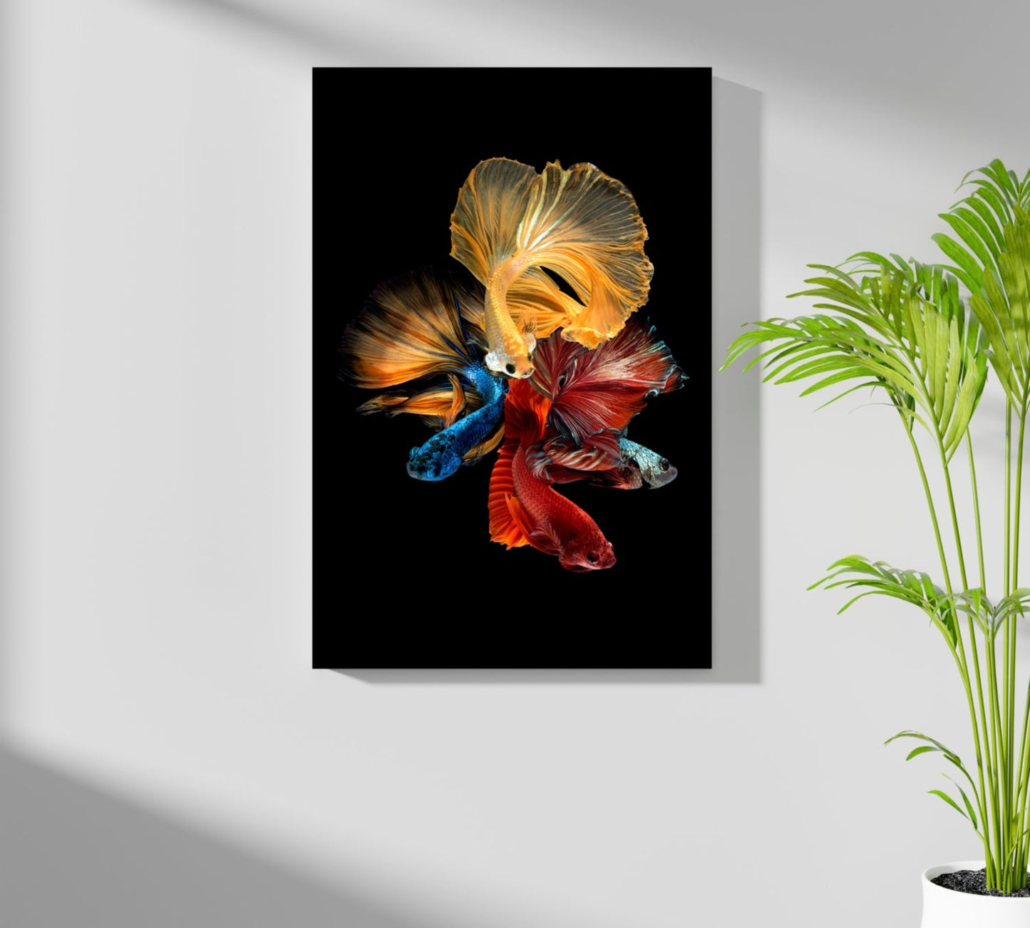 Betta Fishes Metal Wall Art