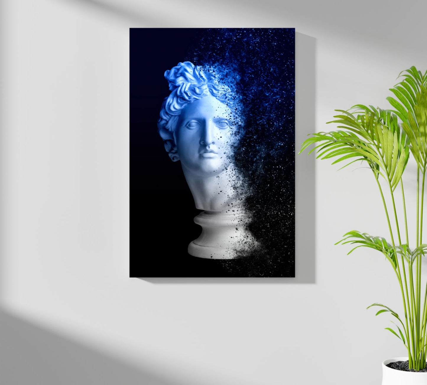 Statue Head Metal Wall Art