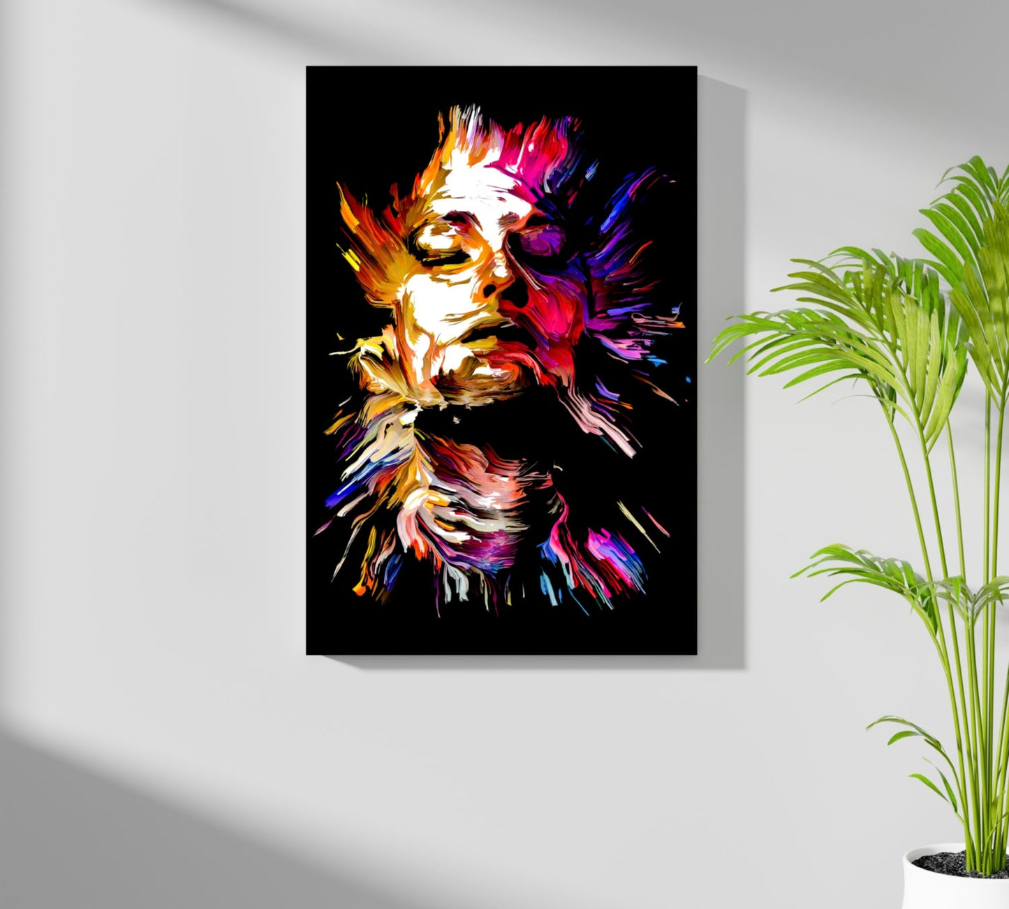 Colorful Portrait V3 Metal Wall Art