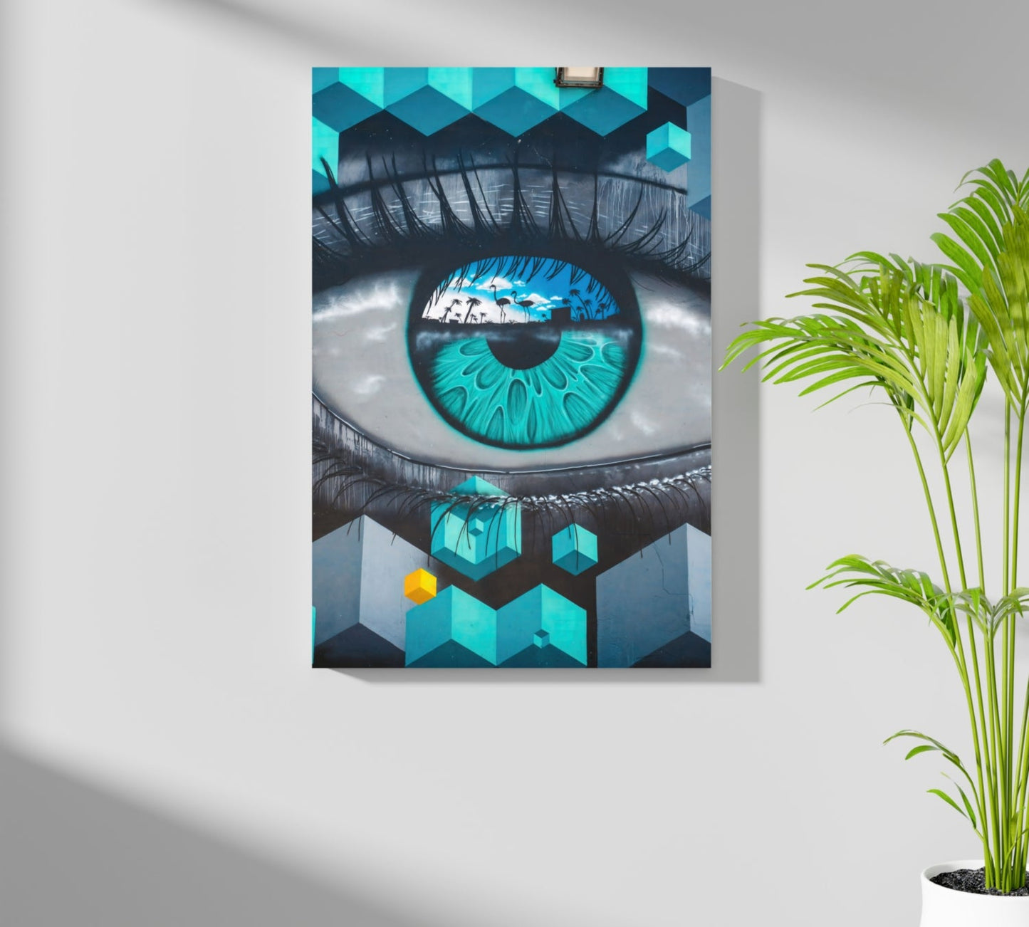 Futuristic Lines Metal Wall Art