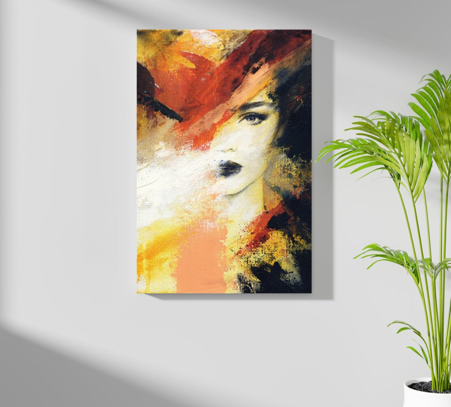 Abstract Woman Metal Wall Art