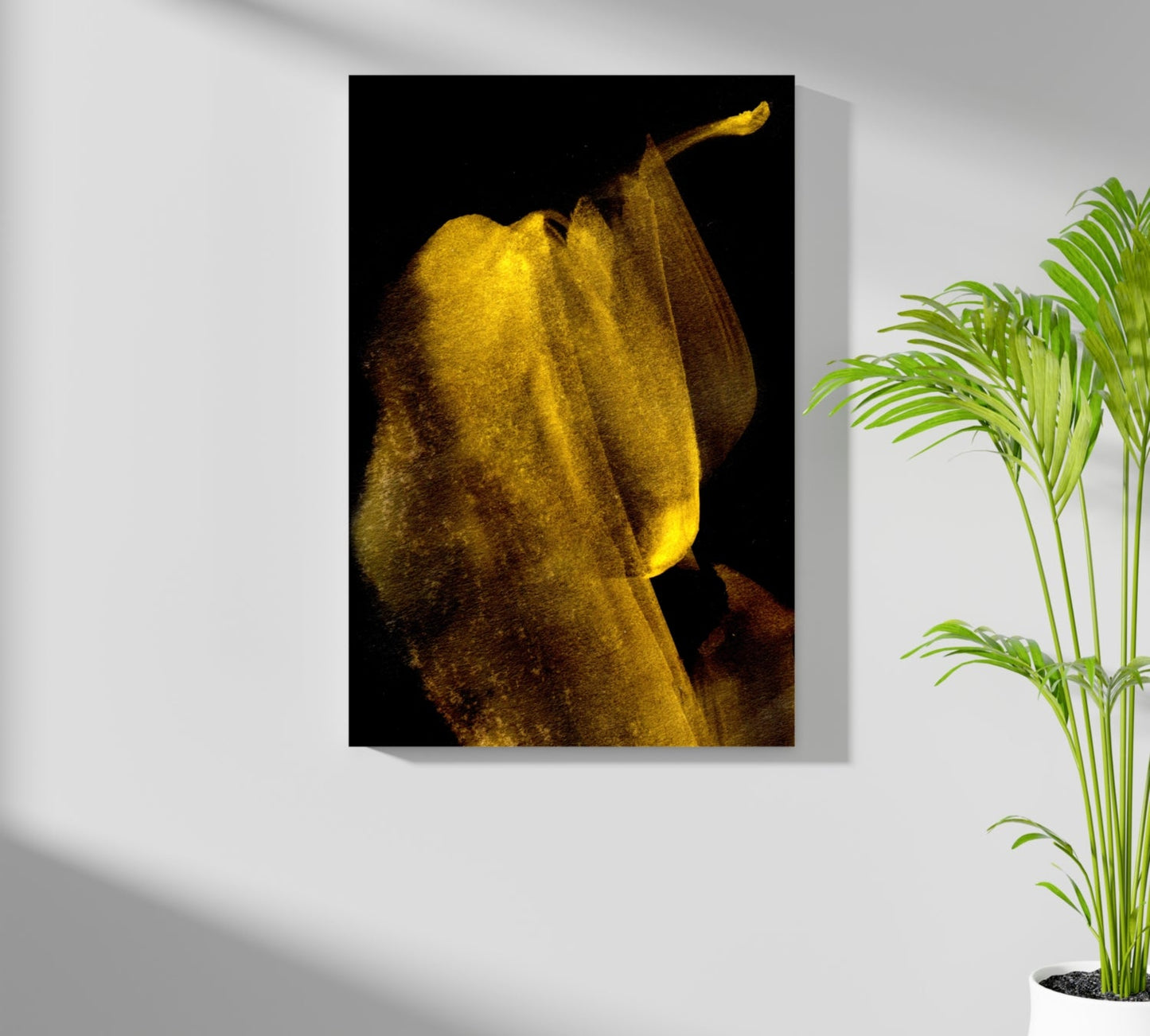 Shade Of Gold V3 Metal Wall Art