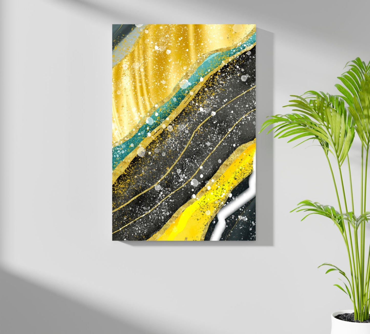 Golden Plates Metal Wall Art