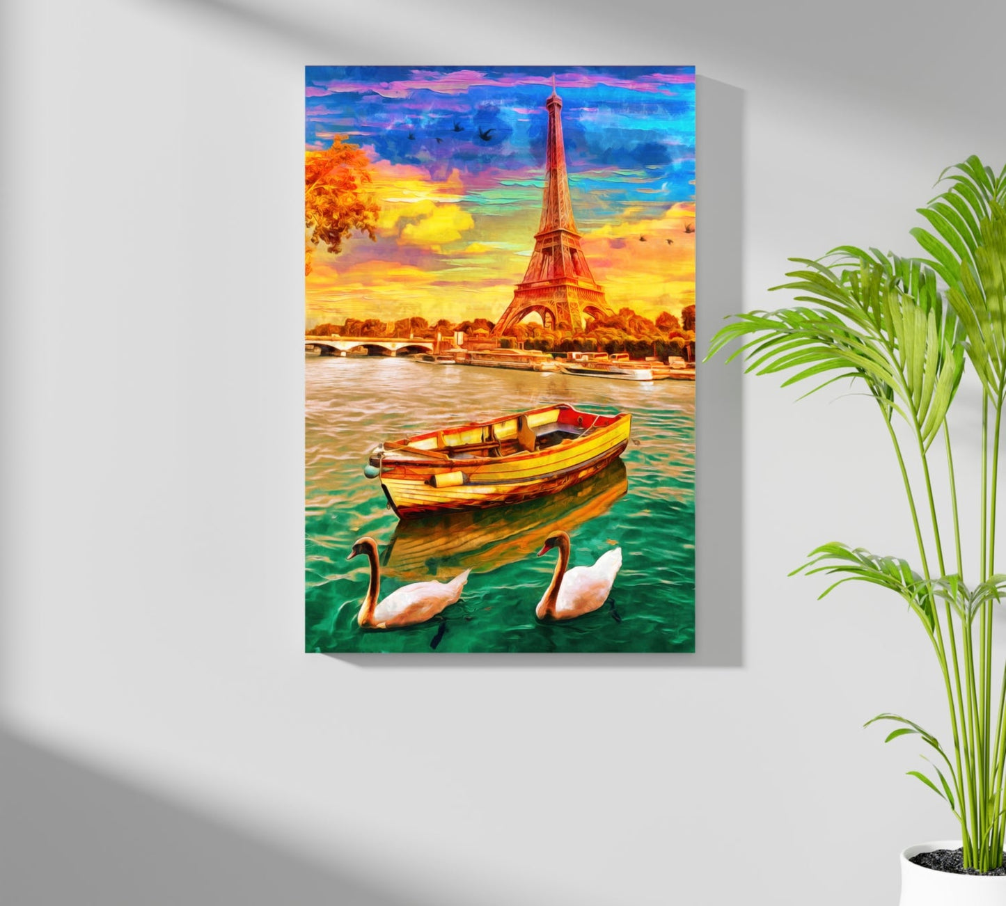 Eiffel Tower Aluminum Wall Art