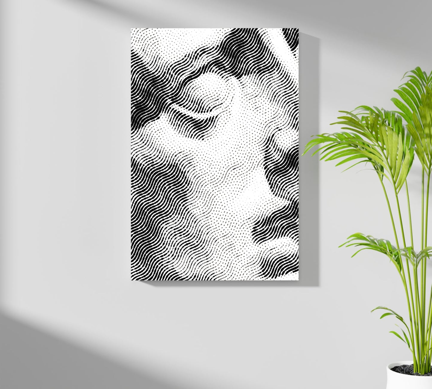 Contemporary Statue Head Metal Wall Art