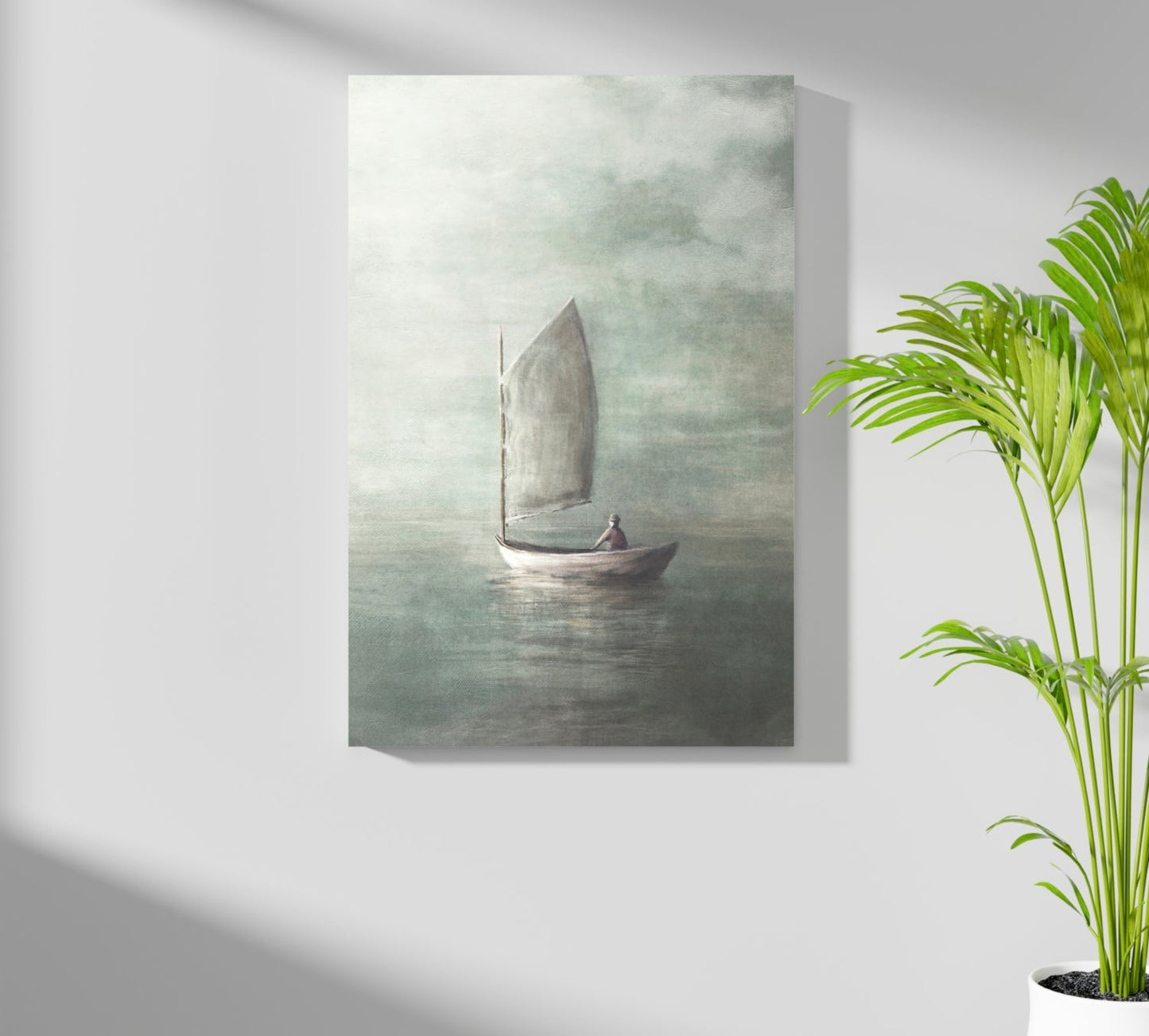 Sail in Mist Aluminum Wall Art