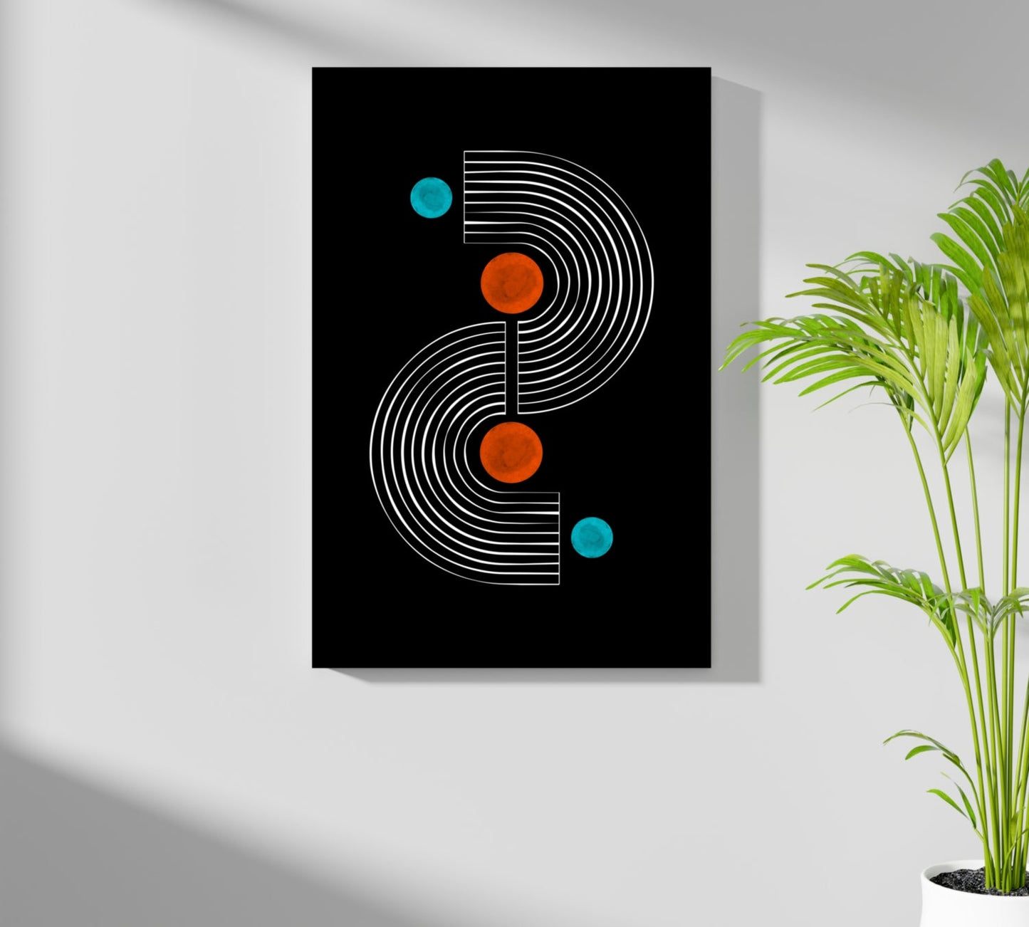 Line Art V4 Metal Wall Art