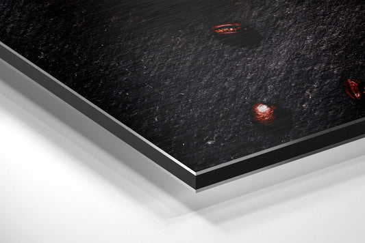 Coffee Beans Flat Lay Metal Wall Art