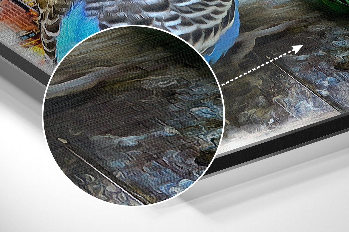 Budgies in Love Metal Wall Art