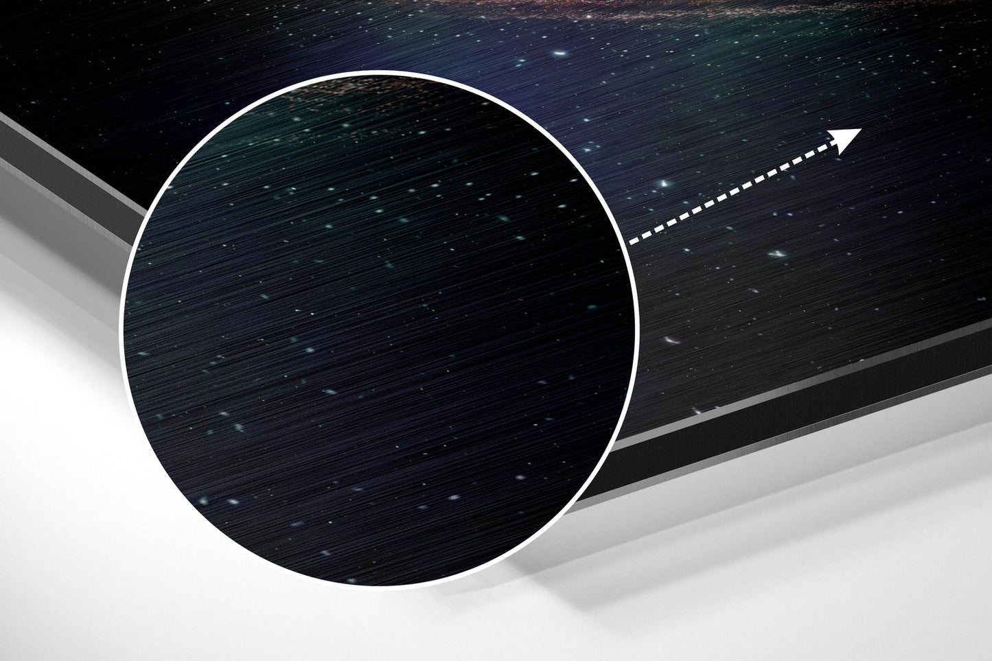 Spiral Galaxy Moon Metal Wall Art