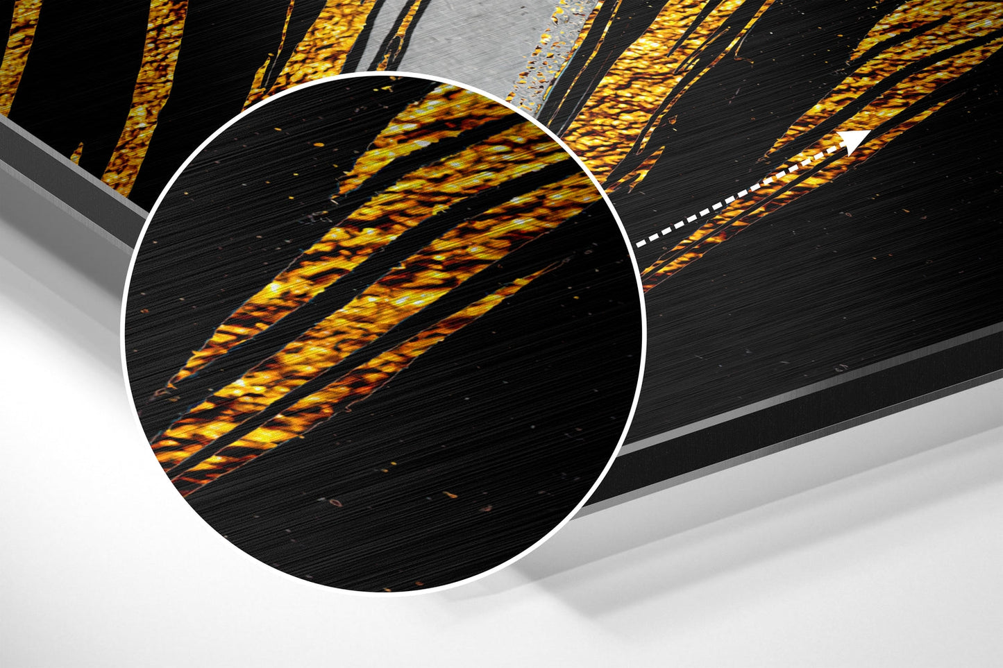 Golden Feather Metal Wall Art