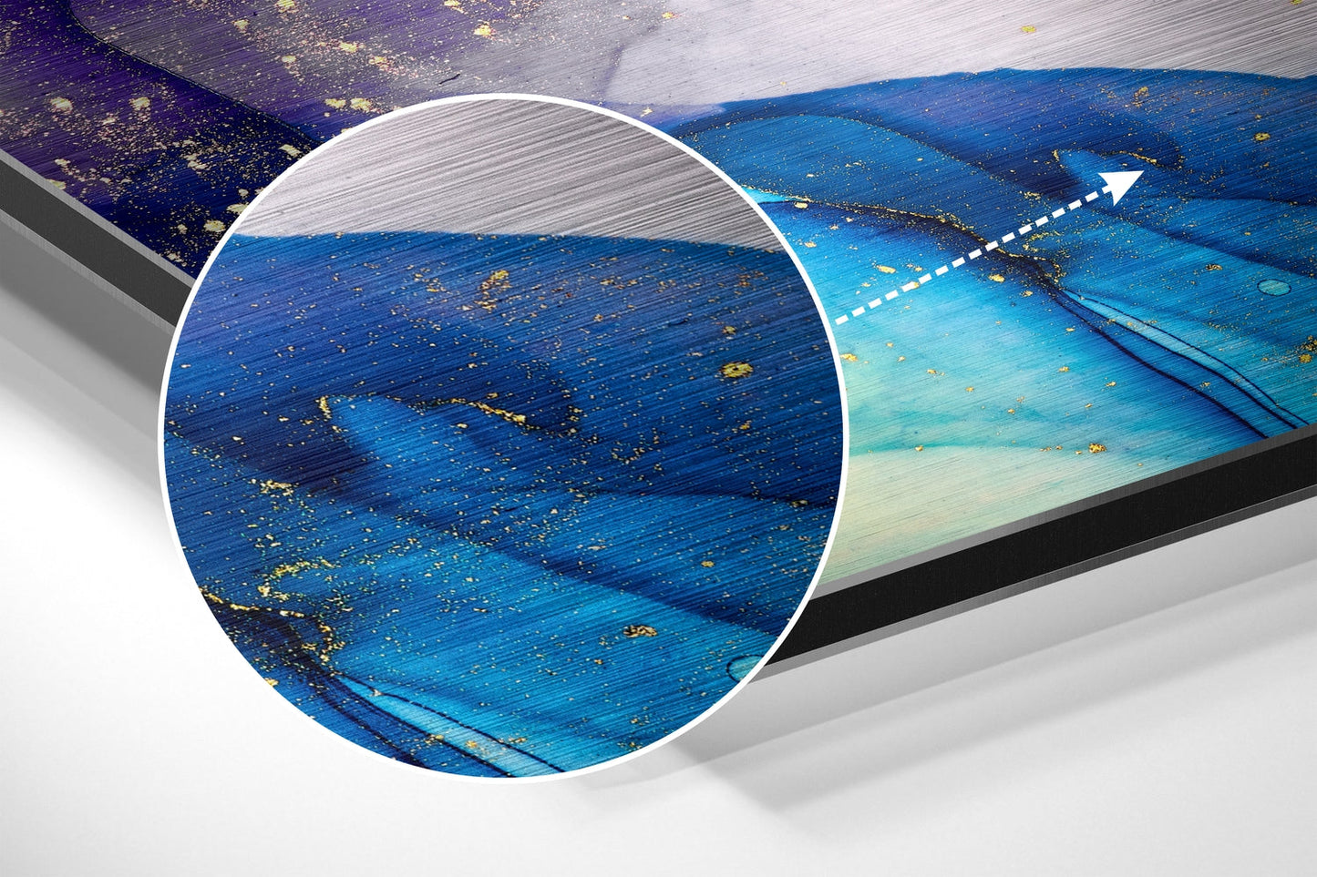Purple Wave Metal Wall Art