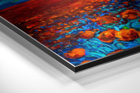 Poppy Field Metal Wall Art