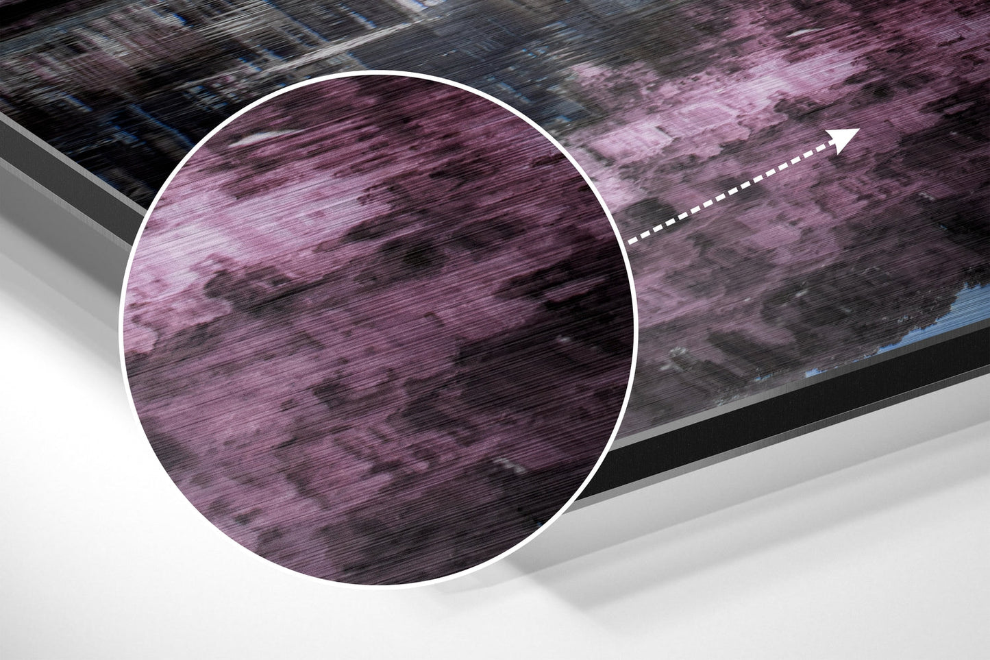 Pink Blossom Canal Reflection Metal Wall Art