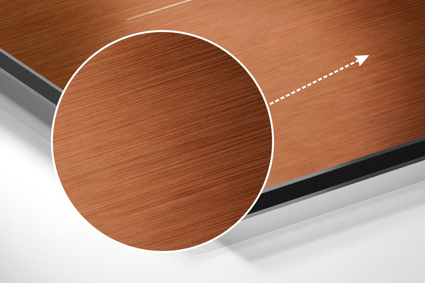 Burnt Orange Abstract Moon Circle Metal Wall Art