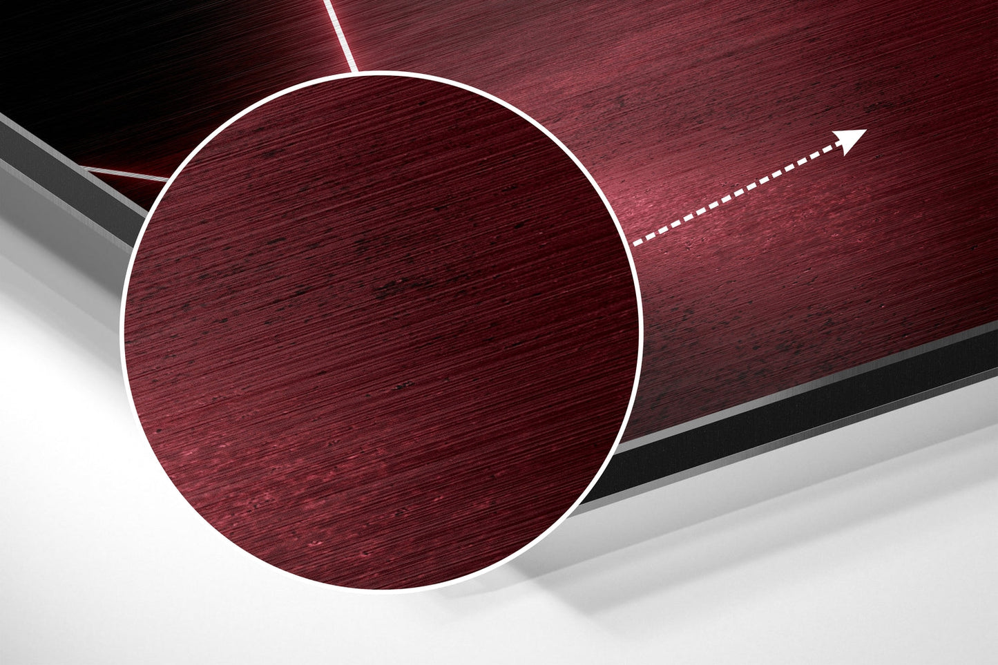 Red Lines Abstract Metal Wall Art