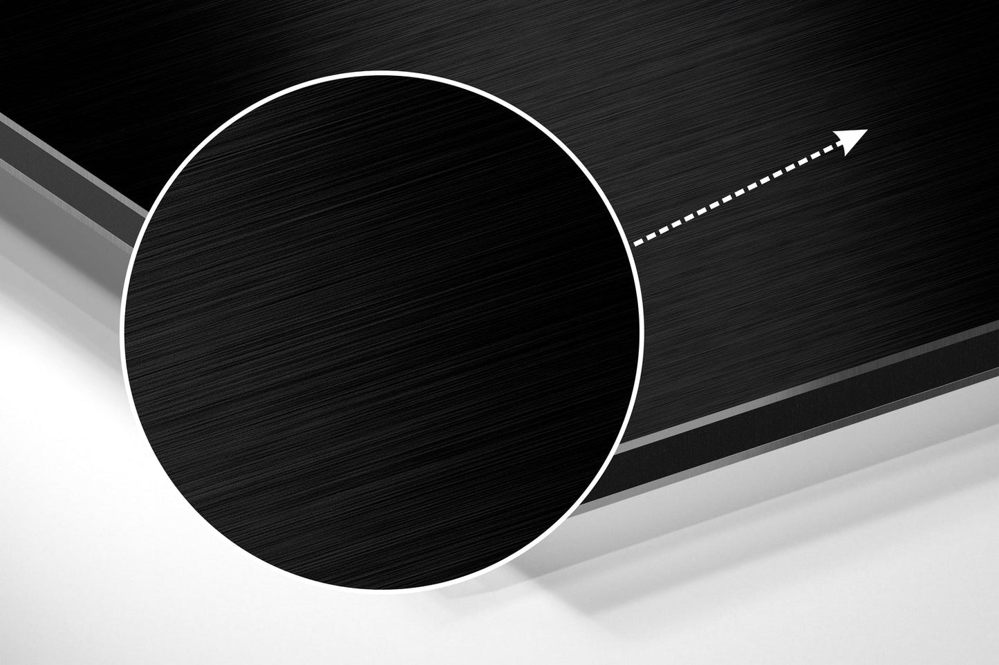 Cat in the Dark Brushed Aluminum Metal Wall Art