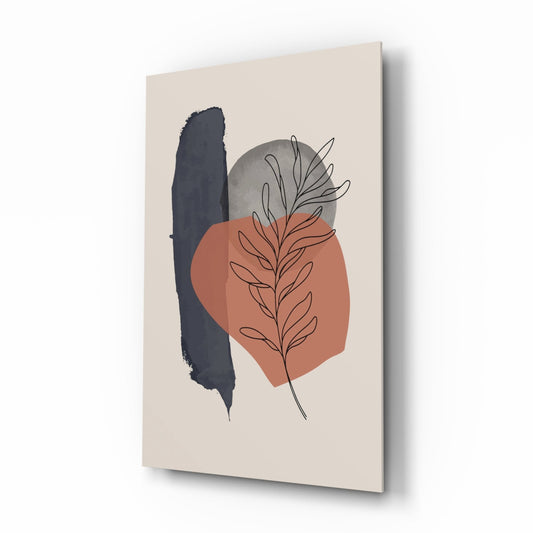 Fern Stack Glass Wall Art