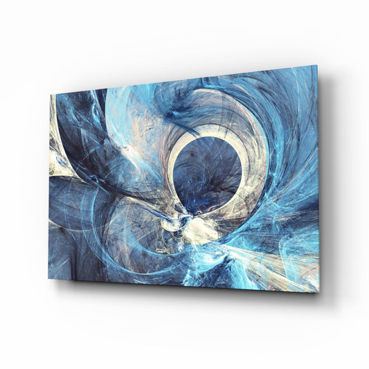 Vortex Eye Abstract Glass Wall Art