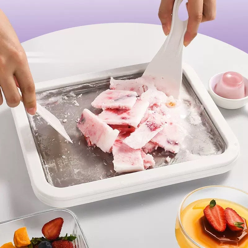 Ice cream roll maker at home