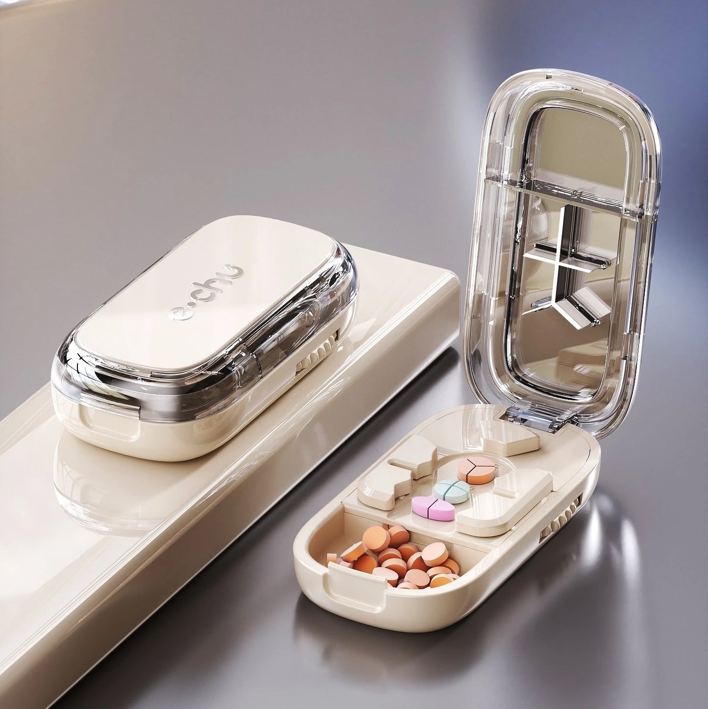 Adjustable Pill Cutter Splitter - Cut Multiple Pills Fast